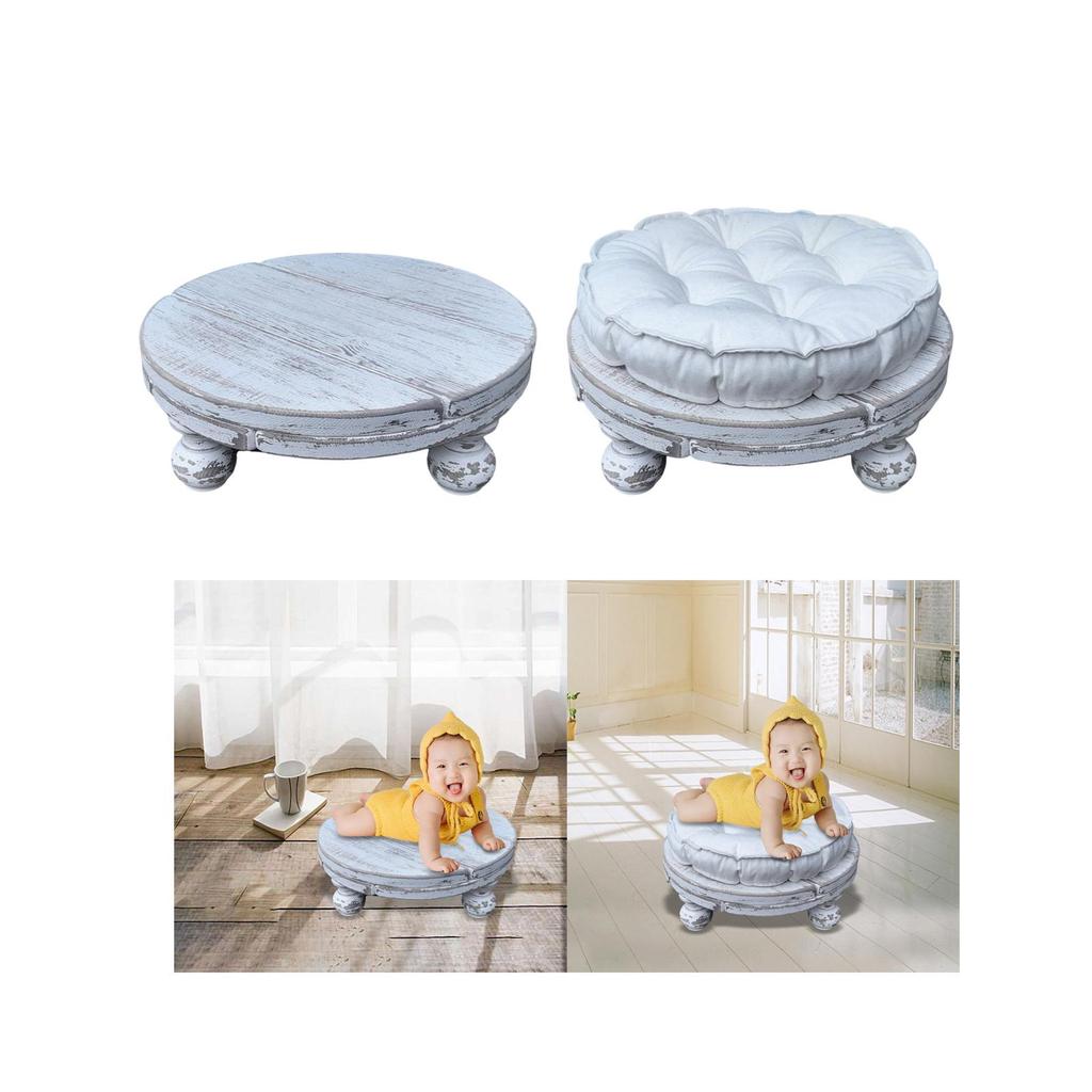 Baby Foto Requisiten Kleinkind Stuhl Vintage Kleines Sofa 0-6 Monate Babys Posing Zubehör Sitz Mini Hocker