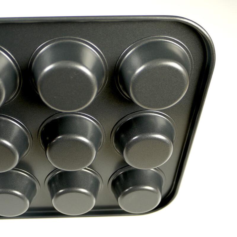 Golden Carbon Steel Muffin Baking Pan