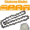 1/2 Peças 10 Polegadas 40 Elos de Tração Corrente de Motosserra Lâmina de Corrente 3/8"LP Bitola .050 Peças de Reposição para Motosserra de Corte de Madeira Ferramentas de Corrente de Serra