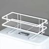 Toilet Shelf Thickening Waterproof Large Capacity Nail Free Installation Iron Over Toilet Bathroom