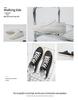 2023 Men's Trendy Low-Top Genuine Leather Sneakers, Korean Style, Breathable White Casual Shoes