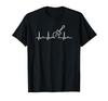 Heartbeat Guitar Guitar Lover Electric Guitar Lover Electric Guitar Pop Music Rock Music Light Music Club Band Hobby Electrocardiogram T-Shirt