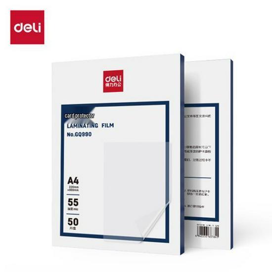 Deli GQ990 Transparent A4 Laminating Film - Pack