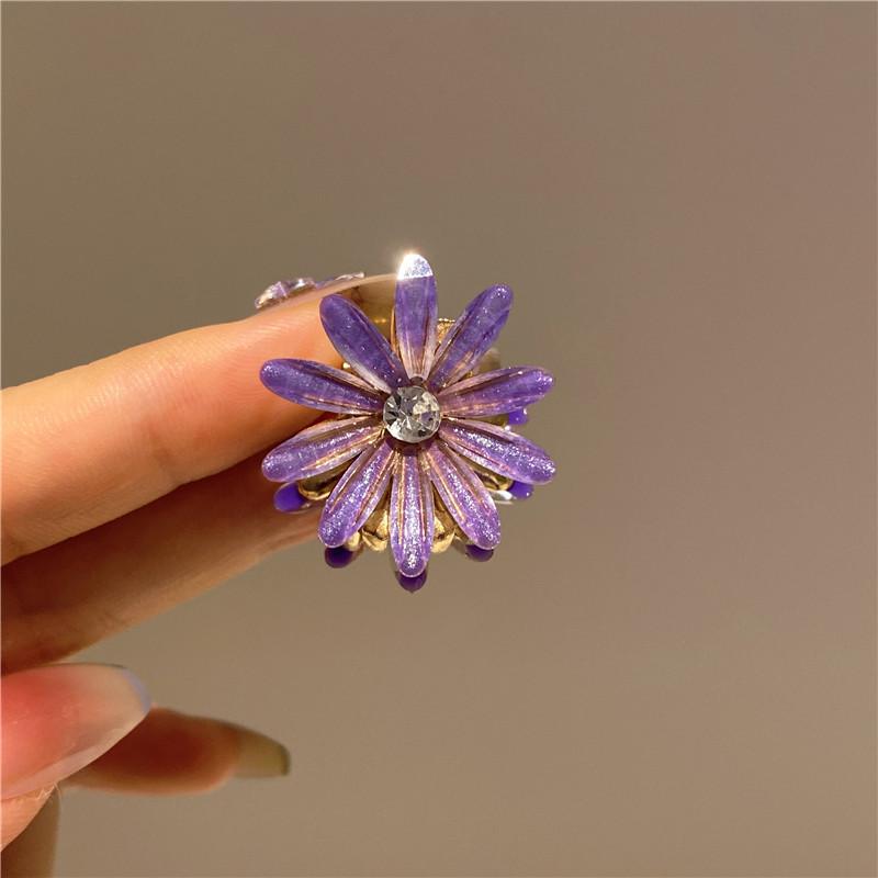 Pearl Rhinaute Small Hair Clip Female Net Celebrity Delicate High Ponytail Clip Korean Advanced Side Broken Hair Clip Headwear