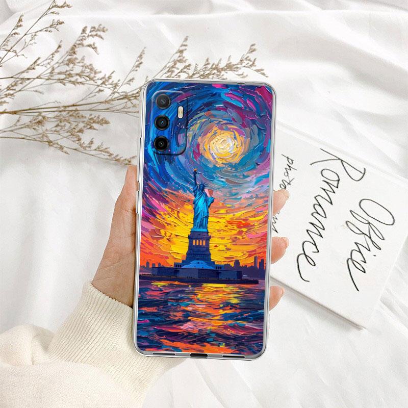 IK66 Statue of Liberty Phone Case for Motorola Moto G10 G20 G30 G31 G32 G34 G35 G41 G42 G50 G51 G52 G55 G60 G60S G62 G71 G72 G75