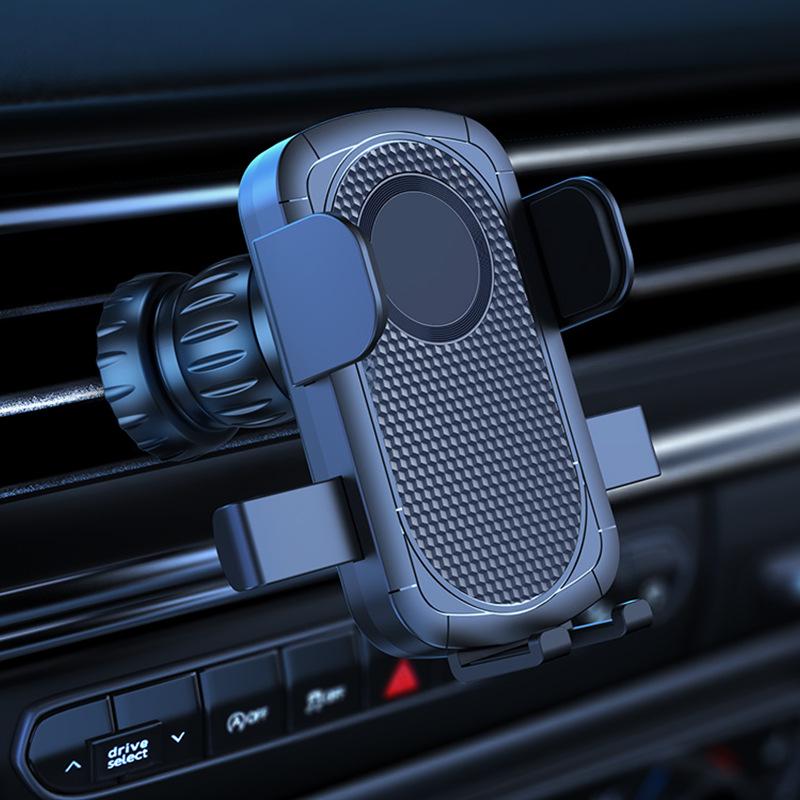 Gravity Car Phone Holder with Suction Cup and Air Vent Spiral Hook