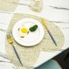 Placemats Set of 1/4Pc Light Luxury Placemat Table Mat Wide Application PVC Table Decor Round Protector Mat Heat Resistant Pad