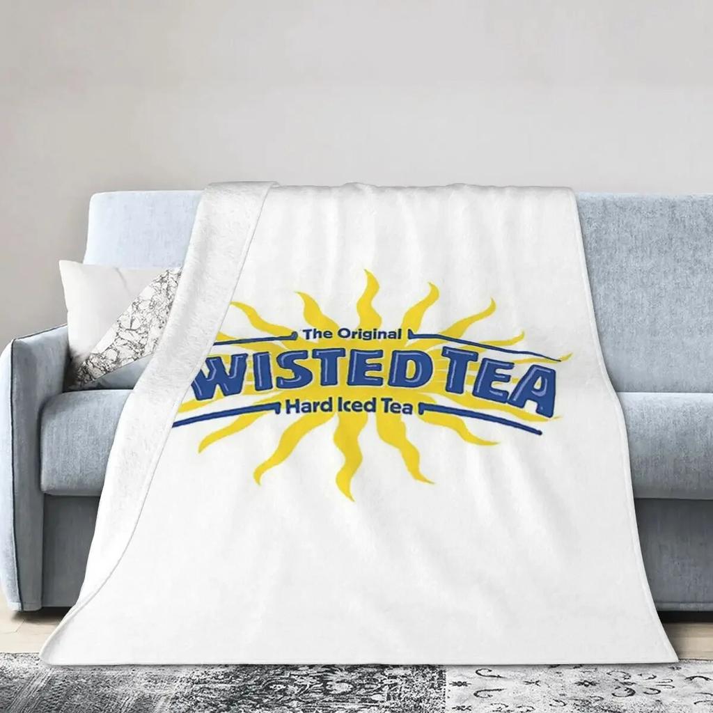 Twisted Tea Blankets Soft Warm Flannel Throw Blanket Cover for Bed Living room Picnic Travel Home Sofa