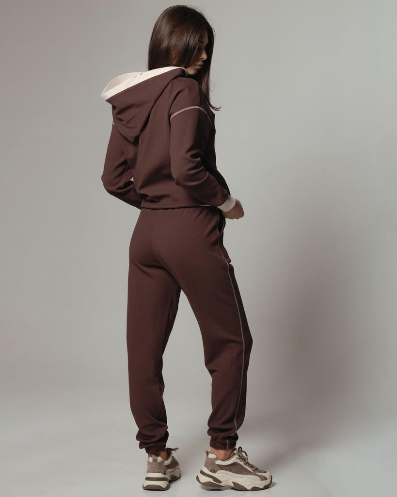 Suit with Long Vest Of White 8304 36 Brown Plus Sizes (vest, Jacket, Trousers)