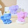 Lovely 3D Elephant Sturdy Silicone Mould Home Accessory for Creating Gypsum Resin Figurine Decorations Daily Casual Use