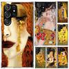 Kiss by Gustav Klimt Desig Phone Case for Samsung Galaxy S25 S24 S23 Ultra S22 S21 Plus S20 FE S10 + S10E S25U Soft Print Shell
