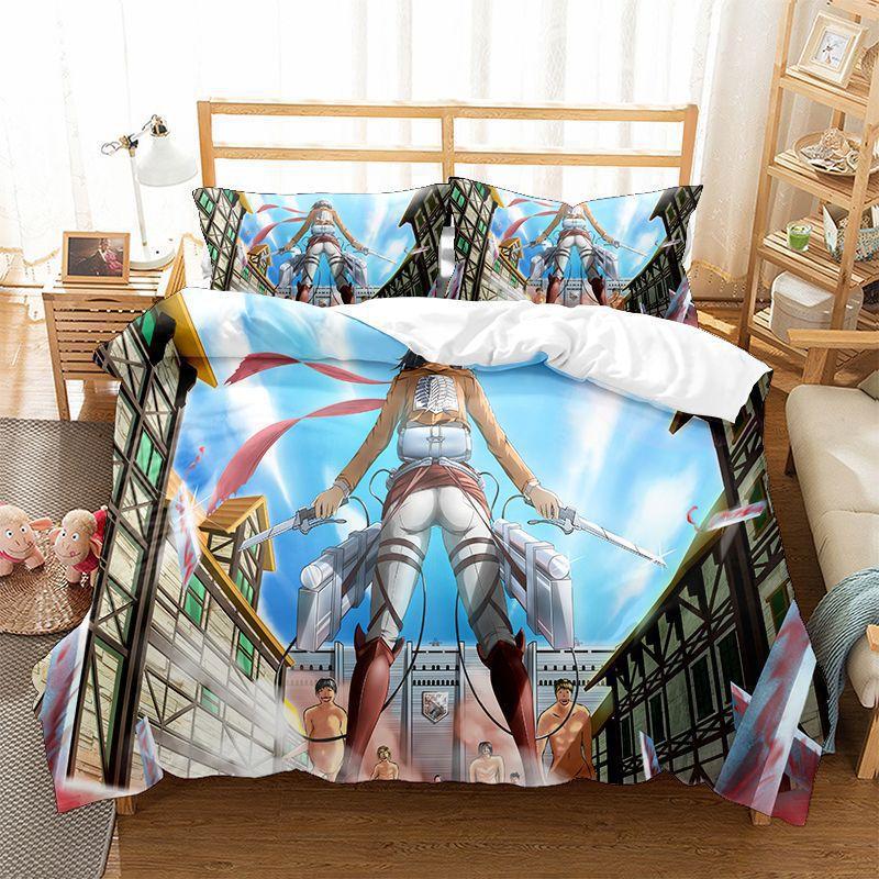 

Модная технология печати, 3D цифровая печать, постельное белье, пододеяльники, наволочки, комплекты из трех предметов 70 * 133m two-piece set