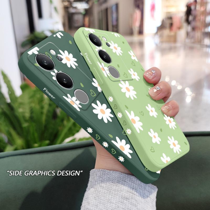 Tender Daisy Phone Case For VIVO V40 V30 V29 V29E V27 V27E V25 V25E V23 V23E V21 V20 Y20 Y12 Y21 Y22 Y50 Y35 Y76 Y36 Pro 4G 5G