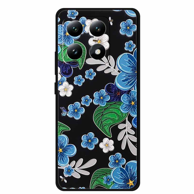 3D Flowers Case For Xiaomi 17 pro max Coque Relief Embossed Blossoms Funda Silicone Soft Back Phone Cover For Xiaomi17 TPU Para