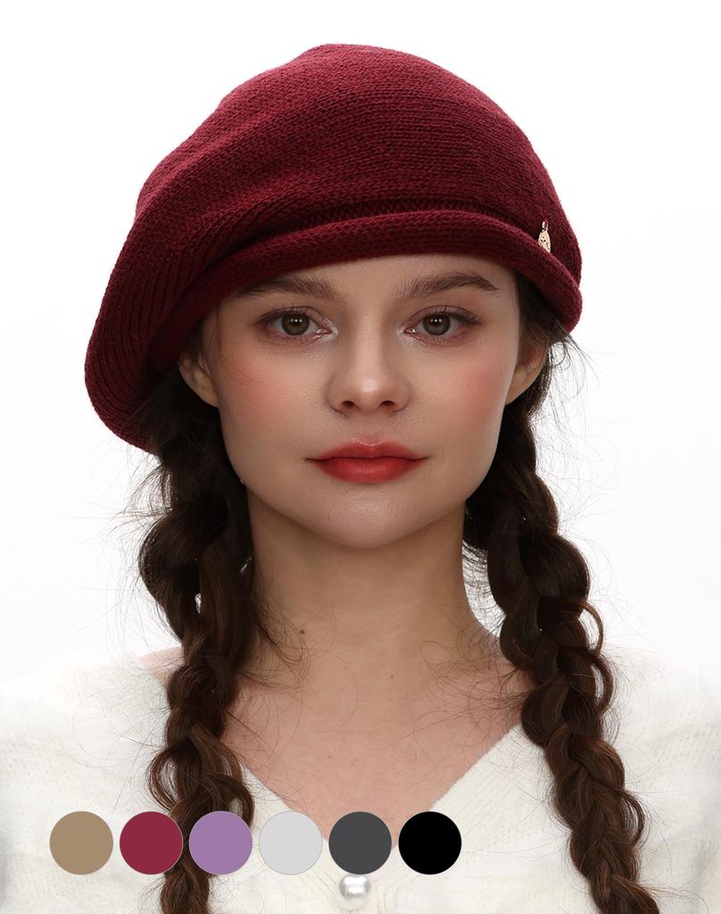 Ebeulideiseupeuling Es Tight-Knitted Beret (6 Colors)