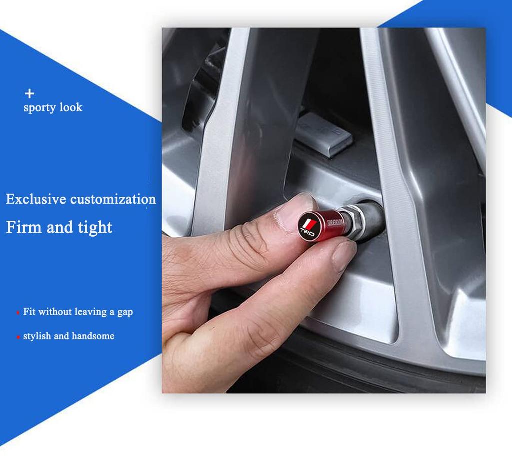 SPIRIT BEAST Air Valve Cap [Provide Dozens of Patterns for You To Choose] (T,/R-D, Red)