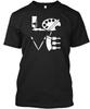 I Love Art Teacher Gifts Artist T Shirt Made In the USA Size S To 5XL