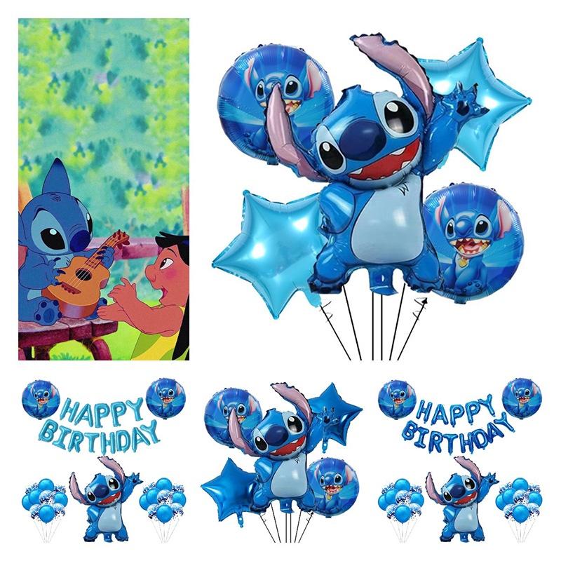 Novo Conjunto de Balões de Folha de Alumínio Lilo e Stitch Para Decoração de Festa de Aniversário e Brinquedos Infantis