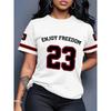 Women's Printed T-shirt, Casual Short-sleeved Summer Top, Daily Wear