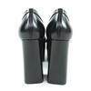 Makellose Sergio Rossi Pumps SR NORA Chunky Heel Leder schwarz Leder Damen 36.5 Gebraucht