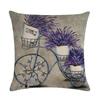 45X45Cm Decorative Throw Pillows Case Purple Lavender Flower Pillowcase Decorations Home Navidad Decor Flower Floral Decor