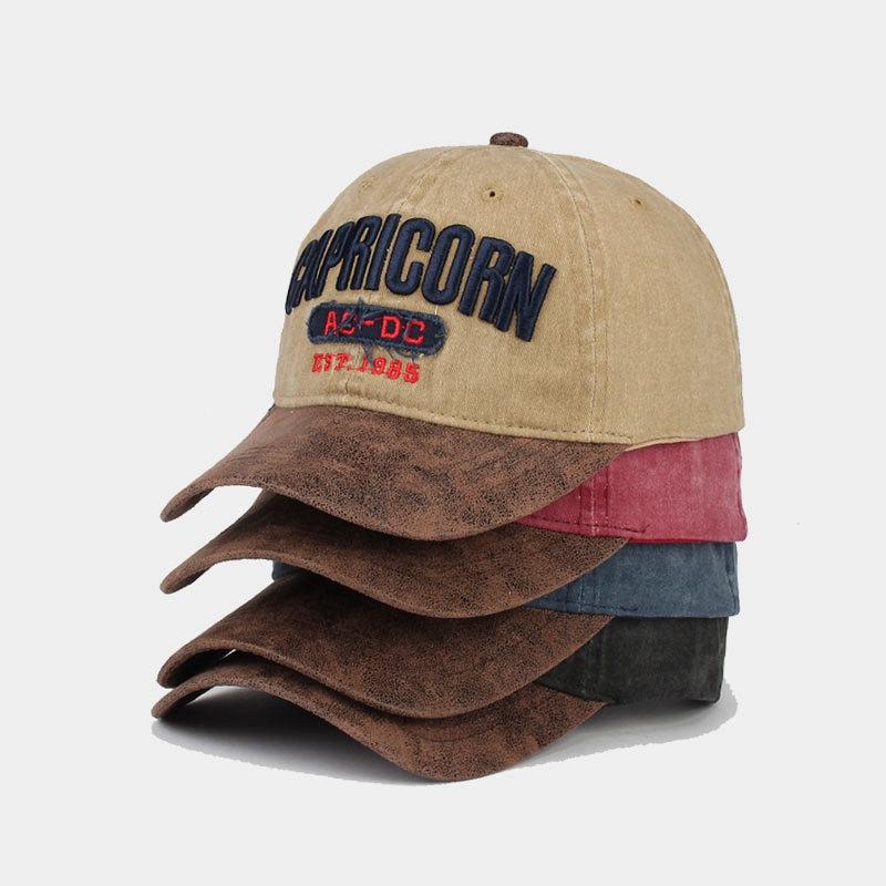 European and American Men's Washed and Old Embroidered Baseball Cap Women's Outdoor Sunscreen Sun Hat Hot-selling Cap