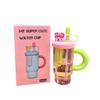 Water Bottle Girl High Design Portable Straw Cup With Heat Resistant Material For Outdoor Use