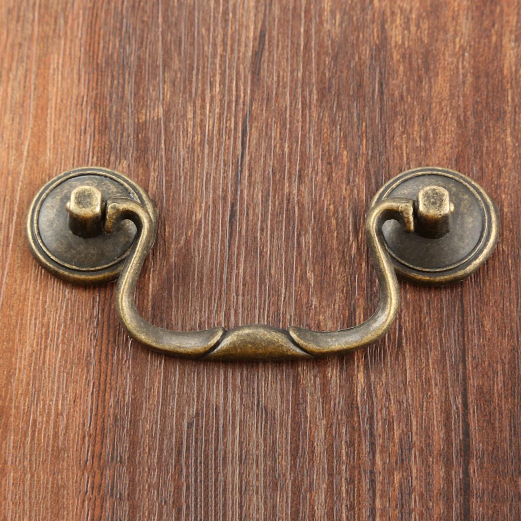 1 set Maniglia Bronzo Antico con vite Pomello Vintage in Lega per Cassetto Armadio Porta Mobile Vecchio Cinese Semplice