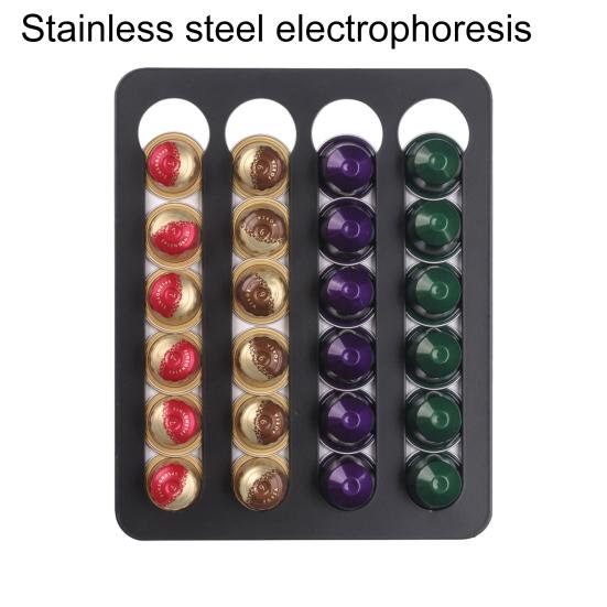 Koffiecapsule Opbergrek Grote Capaciteit Meerlaags Ontwerp Sterke Draagkracht Gemakkelijk Schoon te Maken Koffiepads Houder Wandmontage Organizer