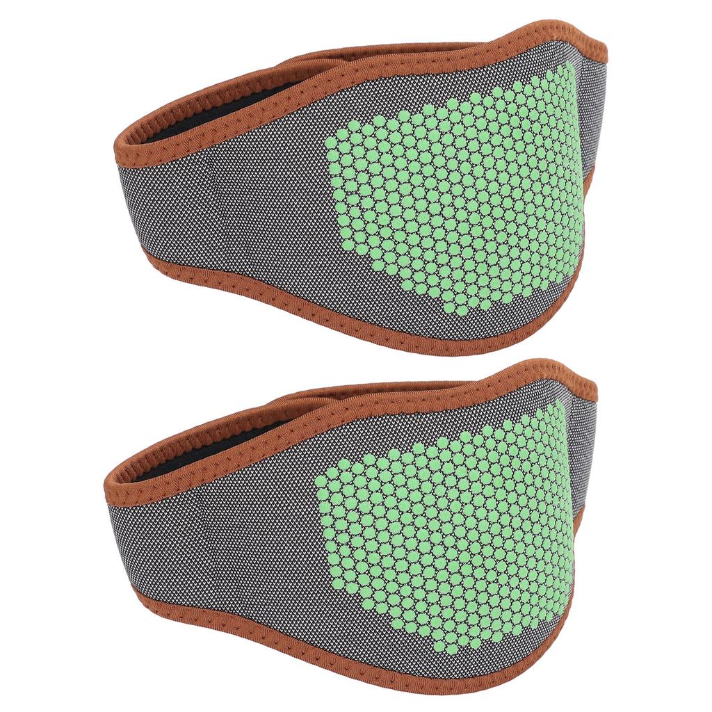 2pcs Electric Neck Heating Pad Hot Therapy Fast Heating Steel Board Support Heated Neck Wrap Black