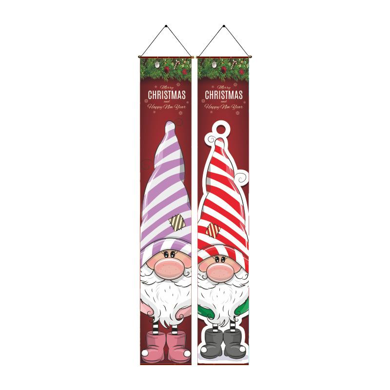 A Pair of Christmas Banners for Holidays: Suitable for Home, Party, or Garden Decoration -180cm/70.8 Inches X 30cm/11.8 Inches