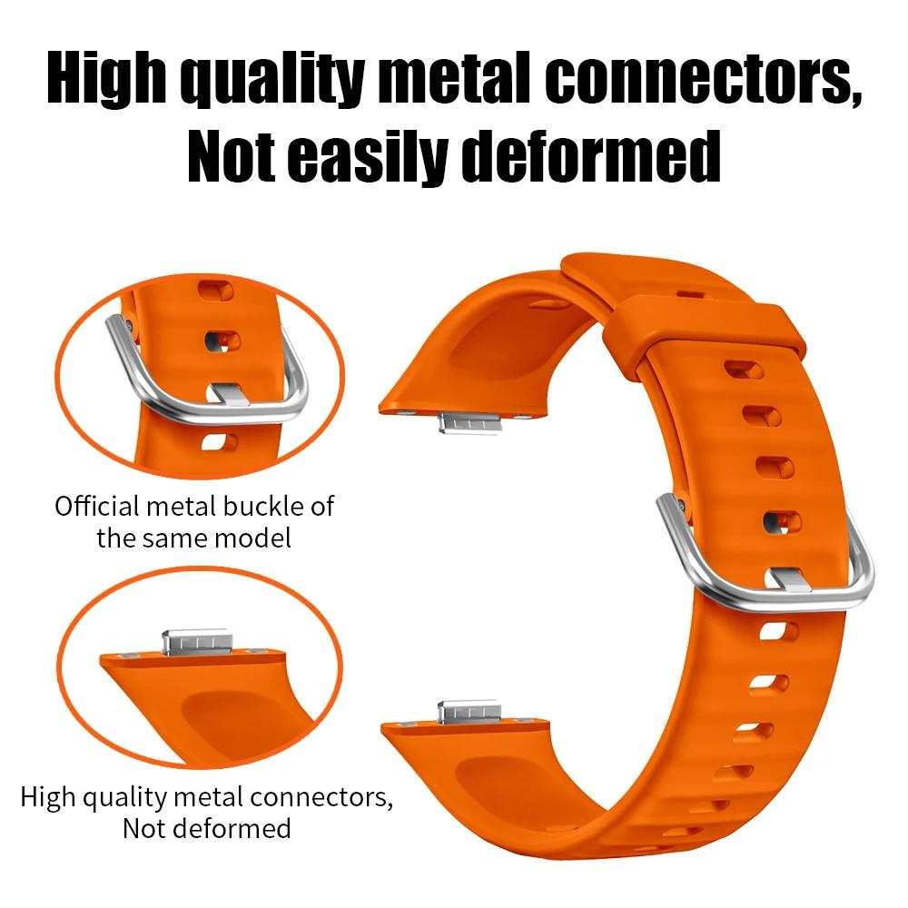 Official Style Silicone Sport Strap For Huawei Watch Fit 3 Replacement Wristband Bracelet for Huawei Watch Fit3 Correa Straps