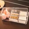 1pc Cosmetics Storage Box, Minimalist Clear 3 Grids Cosmetics Container For Home, For  Bathroom Collection, Bedroom Collection,