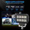 Square Offroad Lighting Aluminum Led Work Lights Waterproof High Amber Multi-Functional Dustproof Lighting For Car Road Atv