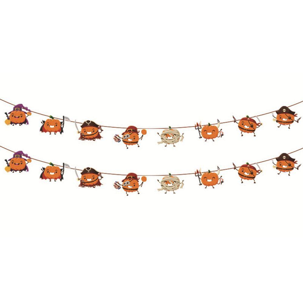 Party Supplies Festival Halloween Halloween Banner Paper Chain Halloween Decor Hanging Garland