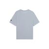 Li Ning Logo Print Letter Solid Crew Neck Short Sleeve T-Shirt Men Tops Gray ATSS371-5
