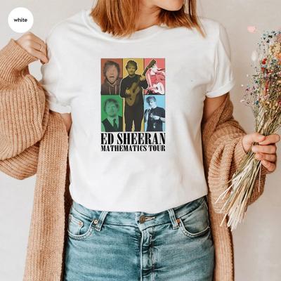 Camiseta retro de Ed Sheeran Camiseta de Ed Sheeran Camiseta de concierto de Ed Sheeran Camiseta de concierto de gira de Ed Sheeran Camiseta de música para mujer Regalo