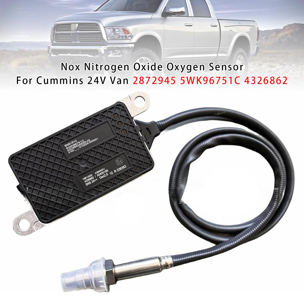 Nox Nitrogen Oxide Oxygen Sensor For Cummins 24V Van 2872945 5WK96751C 4326862