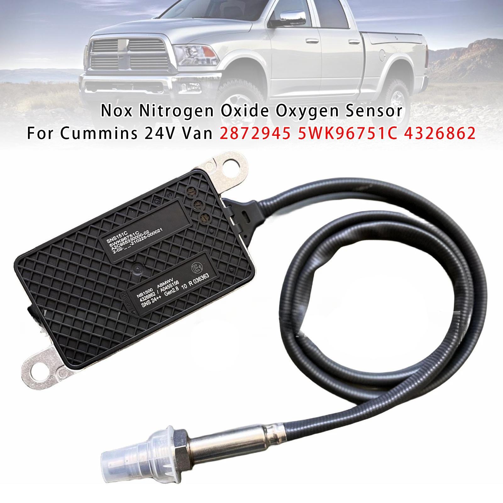 

Nox Nitrogen Oxide Oxygen Sensor For Cummins 24V Van 2872945 5WK96751C 4326862
