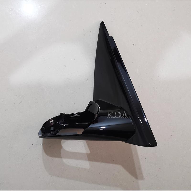 Black Front Window Triangle Trim Plate Garnish Cover Panel Mirror Base Holder for BMW X3 G01 2017 2018