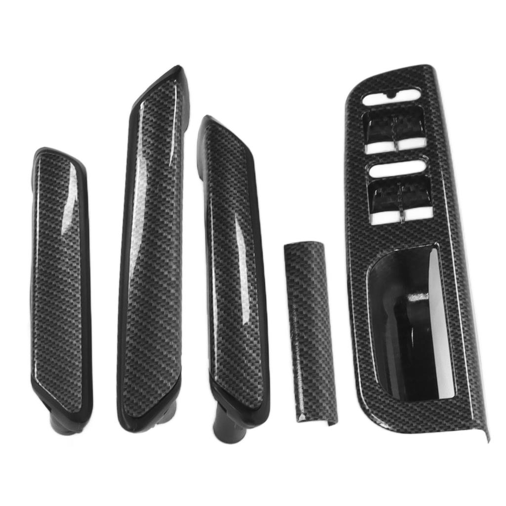 Carbon Fiber Style Inner Door Handle Lifting Panel Frame 3B0867172 Car Interior Accessories