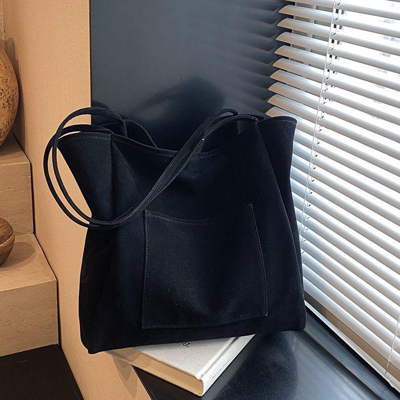 Suede Shoulder Bag for Women's Handbags Purse Fashion Large Capacity New Autumn and Winter Versatile Commuting Tote Bag KTY