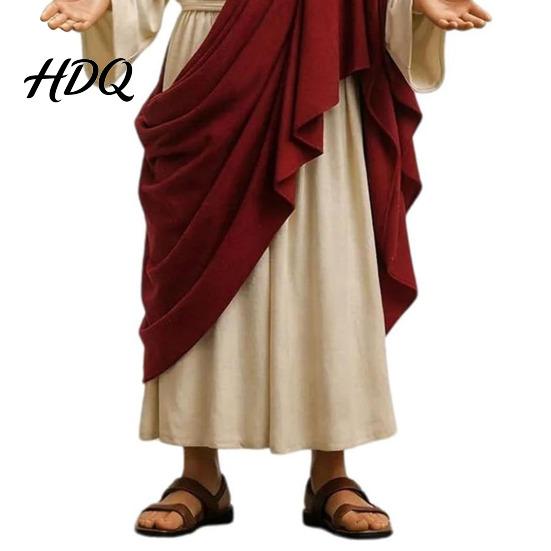 Jesus Figurine 5 Inch with Open Arm Hand Painted Religious Outstretched Hands Figure Statue Resin Christian Sculpture for Spiritual Collection