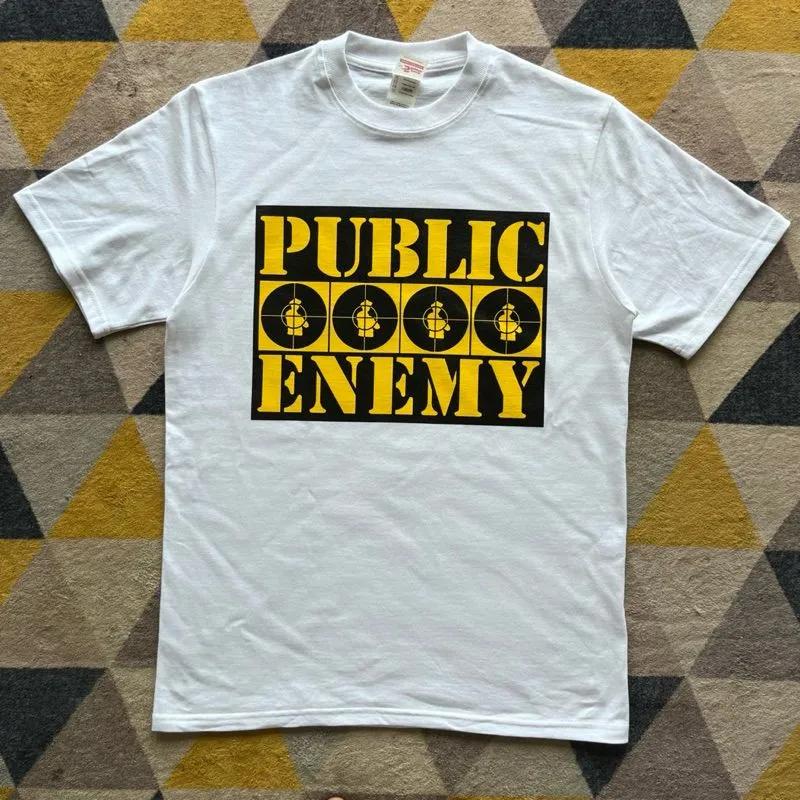Unisex Short Sleeve Crew Neck Cotton T Shirt Public Enemy S