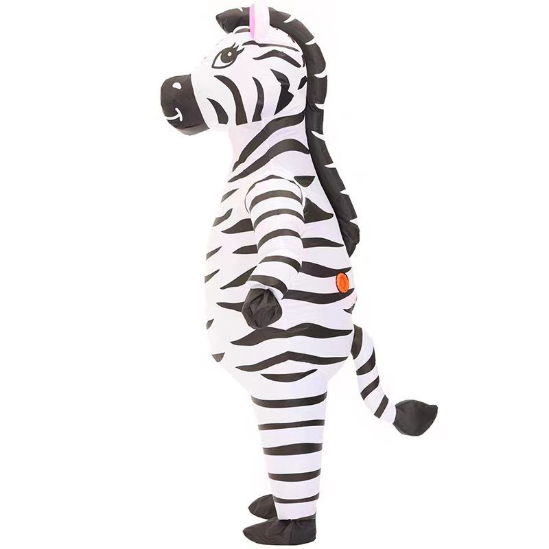 Costume gonfiabile da zebra di Pasqua, per adulti