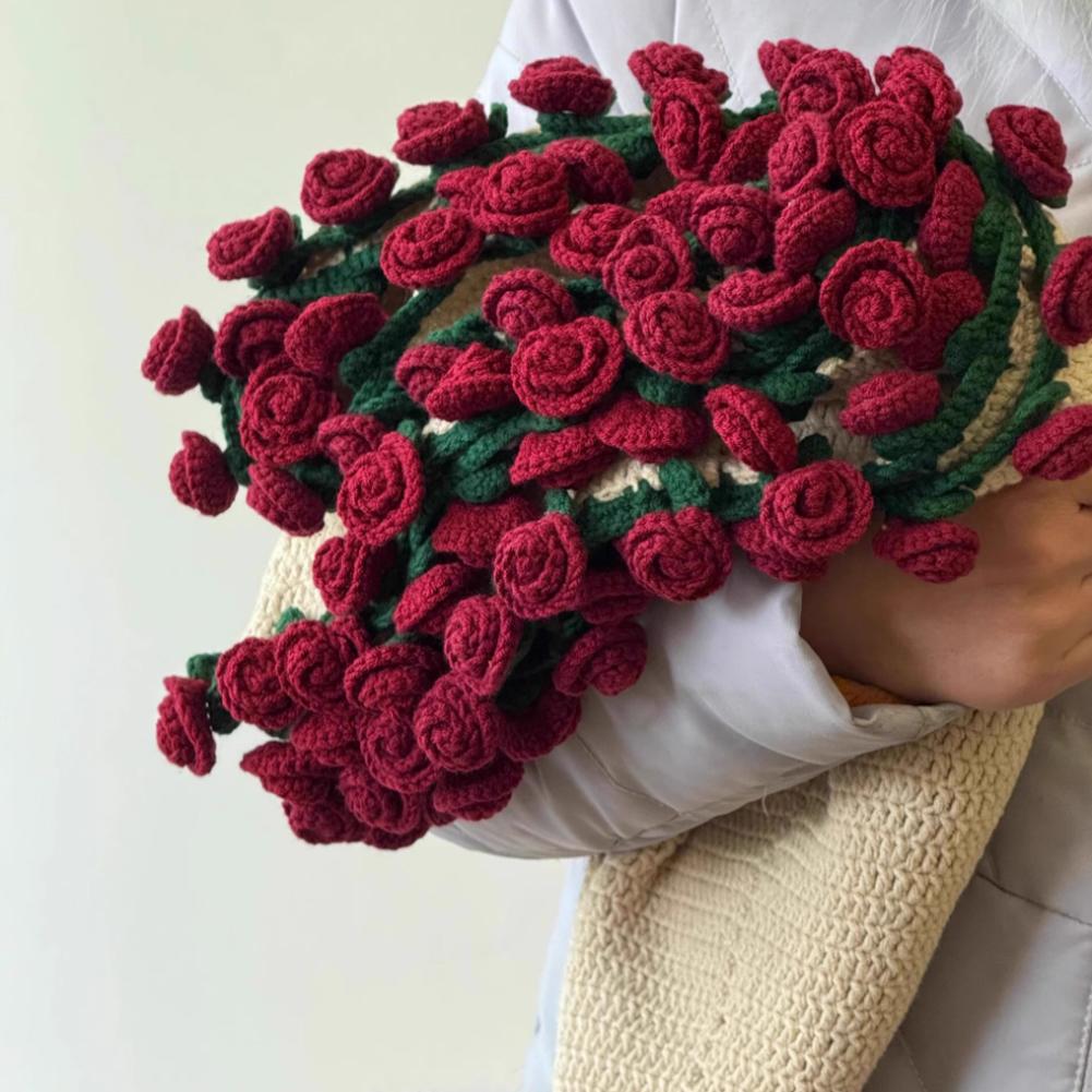 Crochet Flower Blanket Handmade Rose Bouquet Blanket Decor Home Blanket Bouquet Throw Majalis 0 J2E2