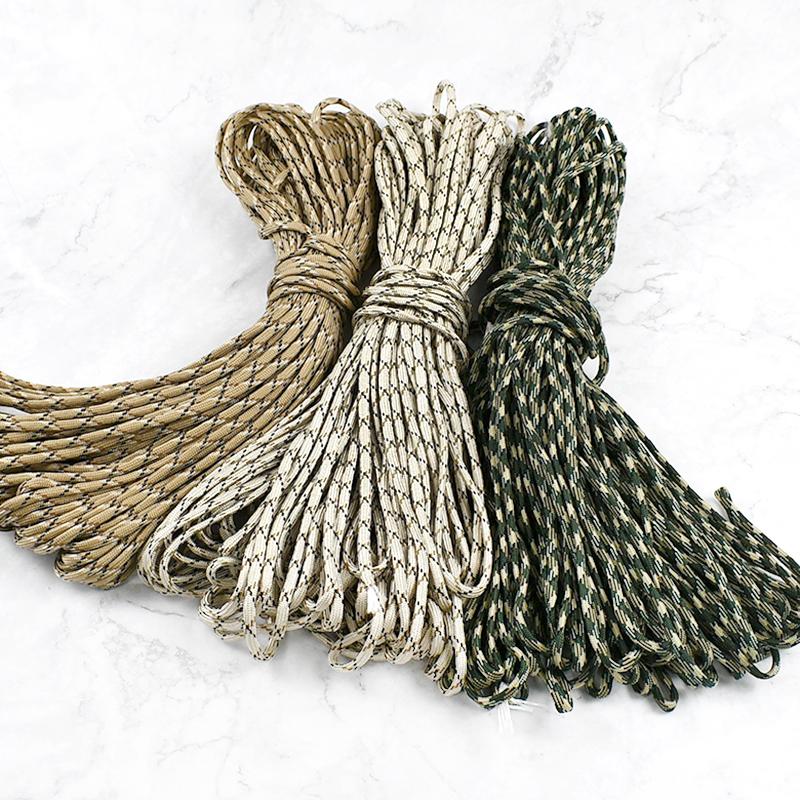 5/10/20M 5mm Parachute Cord 7 Core Strand Ropes Camping Tent Rope for Outdoor Bundling Bag Climbing Cords DIY Material