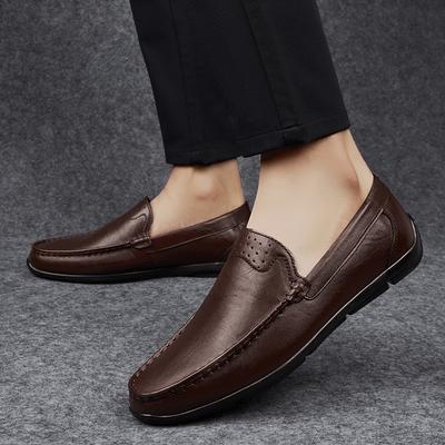 Fashion Handmade Men's Loafers Lightweight Male Casual Shoes Outdoor Mens Slip On Flat All-match Driving Shoes Soft Male Business Shoes