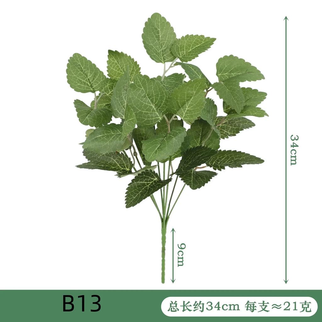 Artificial Plant Desktop Decoration Fake Green Plant Accessories Plastic Flowers Outdoor Decoration Wedding Venue Layout