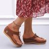 Women Flip-flops Fashion Wedge Platform Slippers Designer Metal Buckle Flip-flops Outdoor Casual Beach Slippers for Women Slides